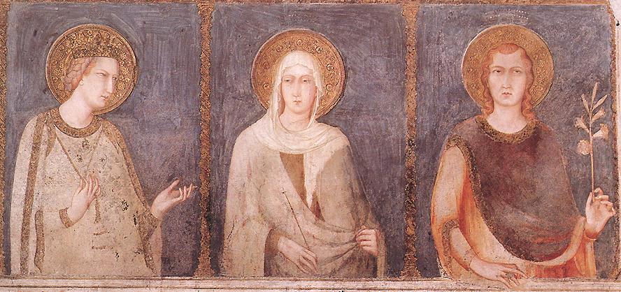 Simone Martini St Elisabeth, St Margaret and Henry of Hungary
